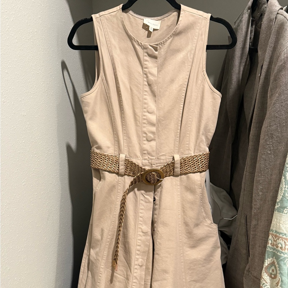 MELLODAY Taupe Sleeveless Top